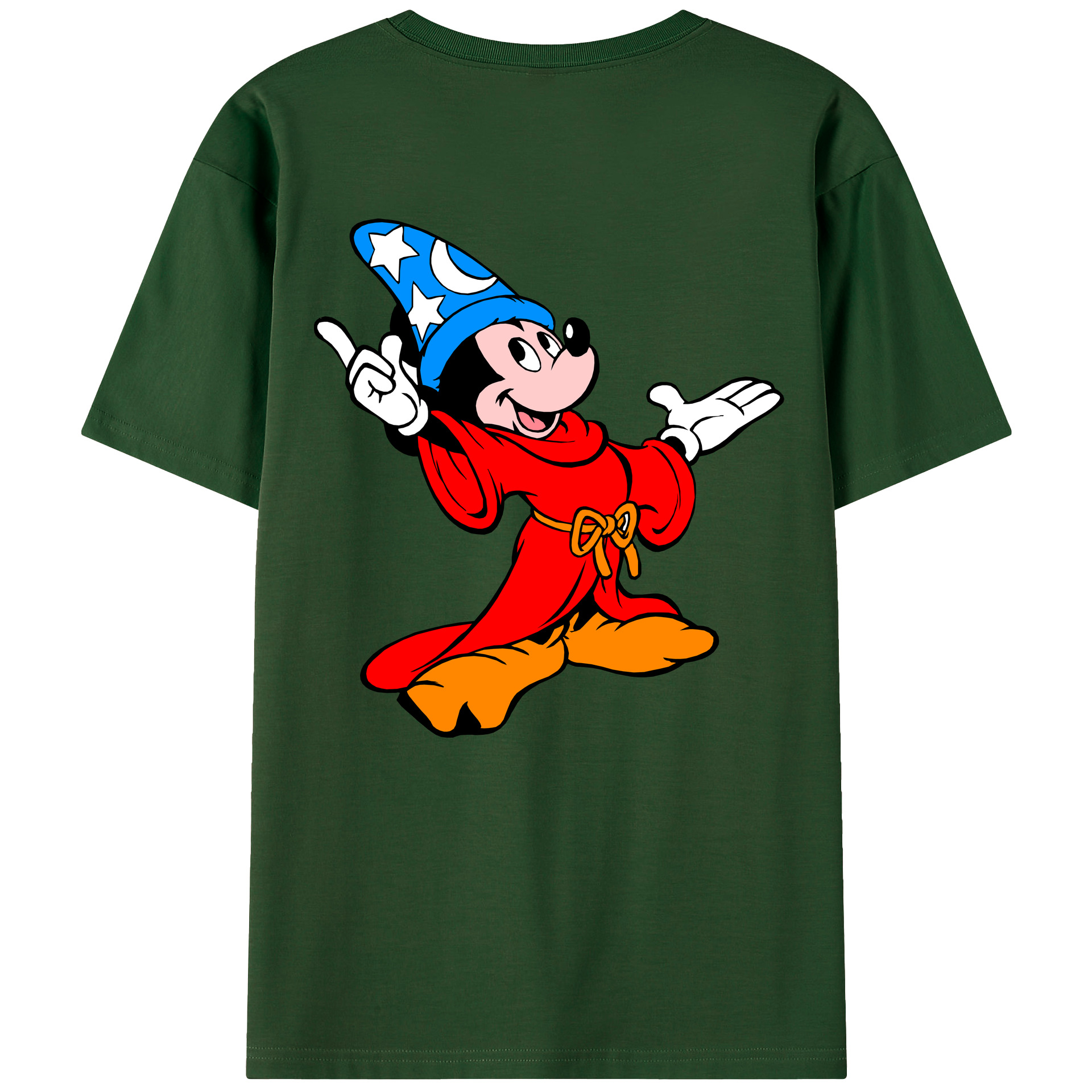 （画像用） ミッキーマウス Mickey Mouse 綿100％半袖Tシャツ（背面プリント）